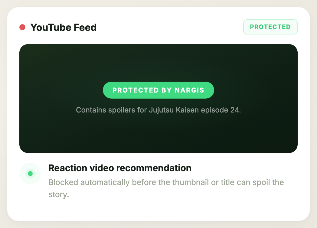 Nargis YouTube spoiler overlay