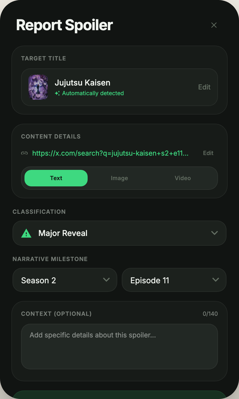Nargis Report Spoiler screen